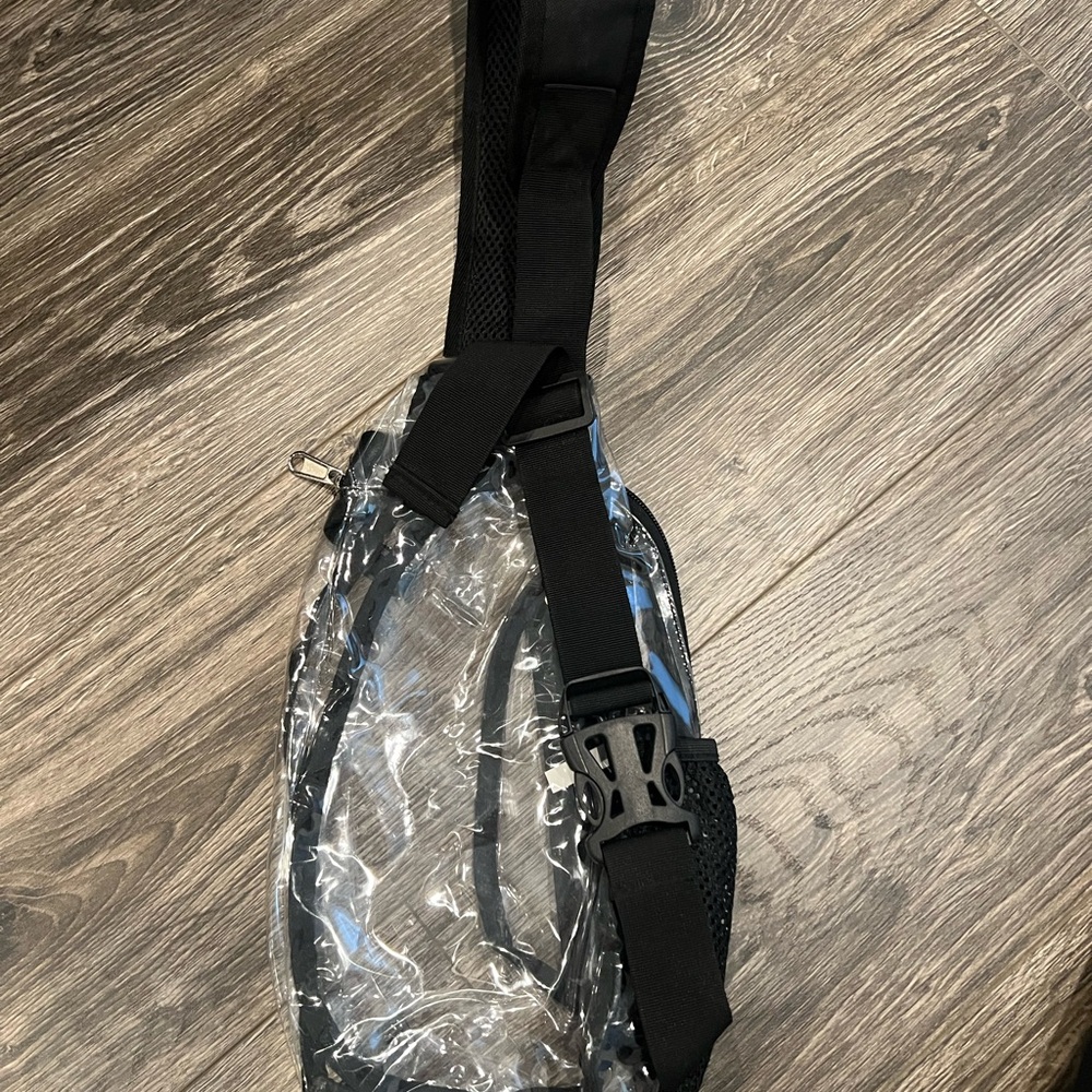 Over the shoulder brand new clear/transparent bag
